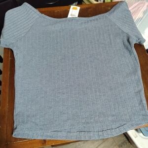 Crop top blue/gray